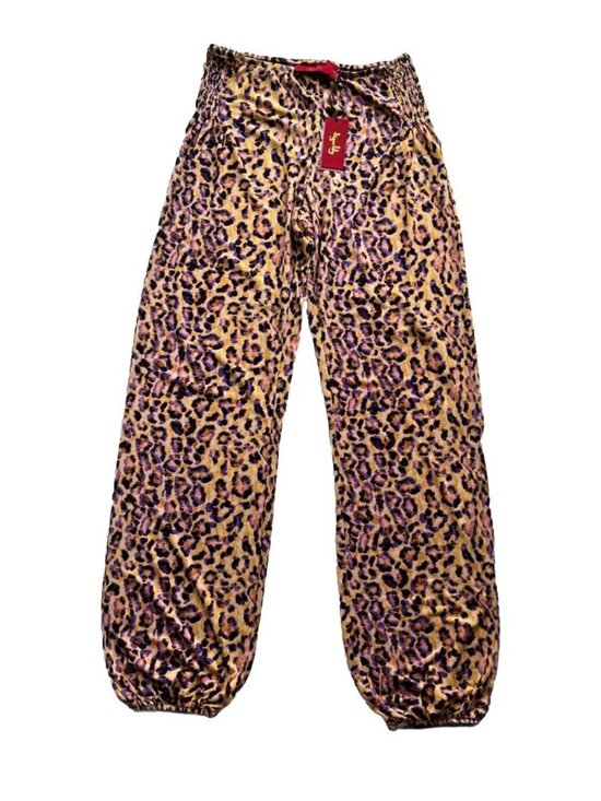 Tigerlily Pants - Tigerlily Atzaro Pink Leopard Print Lounge Pants Size 6
